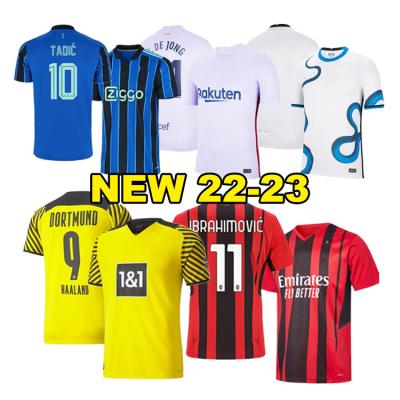 China Quick-drying sports training t-shirt soccer football jersey 2022/23 quick dry soccer jersey for mens kids for sale