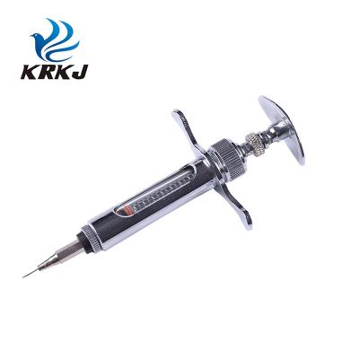 China ZJKR Animal New And Hot Selling Brass Metal Luer Lock Veterinary Syringe For Cow Bovine Tuberculosis for sale