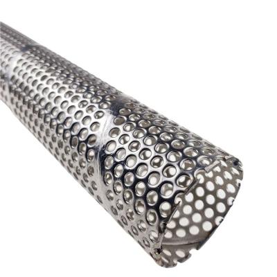 China Corrosion Resistance Round Filter Mesh Perforated Stainless Steel Tube for sale