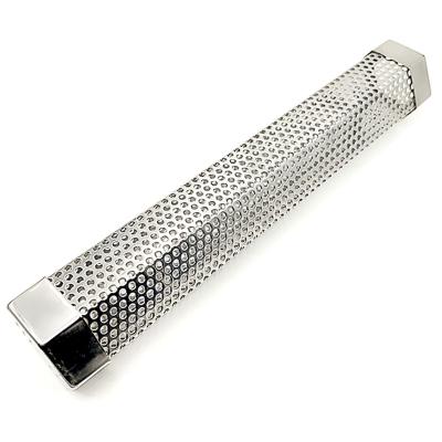 China Food Prep Stainless Steel BBQ Smoker Tube / Extended 12 Inch Hex BBQ Tube for sale