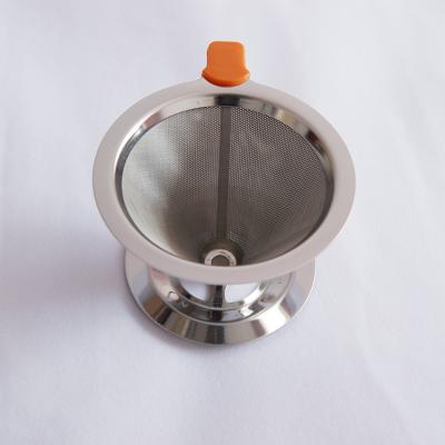 China Sustainable Coffee Drip Filter Stainless Steel Coffee Dripper Stainless Steel for sale