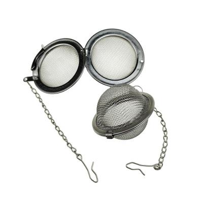 China Hot Selling 304 Stainless Steel Viable Mesh Tea Infuser Ball for sale