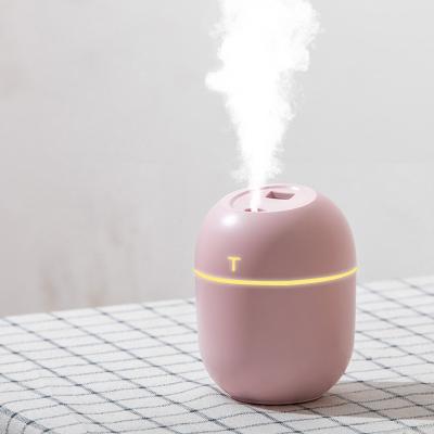 China Smart Mini Appliances Colorful Egg Humidifier USB Car Portable Air Humidifier Diffuser with Led Night Light for sale