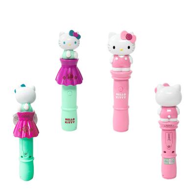 China Cartoon Toys Hello Kitty Glowing Music Stick Contains 10g Sweets Kid Candy Toy for sale