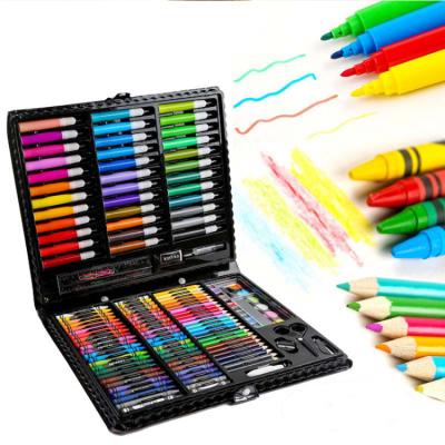 China Dropship high grade for artist hobbist.In stock Dropshipping Factory direct sales brush set paint coloring pens children art supplies school gift 150pcs watercolor art kids pen crayon set for sale