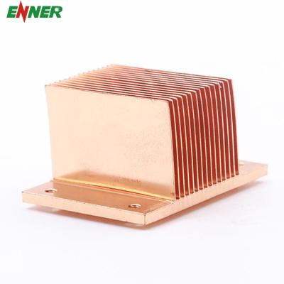 China Custom 6061 / 6063 Cpu / GPU / Aluminum Copper Skiving Heatsink China Chip Heatsink for sale