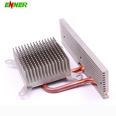 China Widely Applied OEM Customized Aluminum Copper Skived Pin End Heatsink Heatpipes Sink for sale