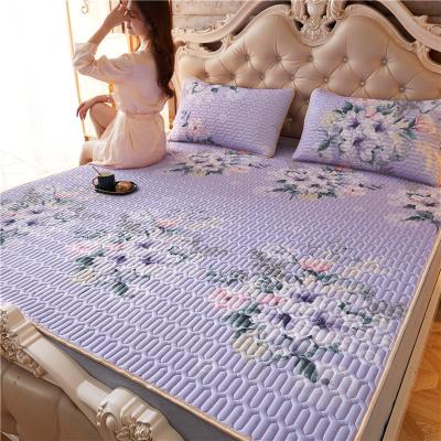 China Anti-Static Natural Luxury High Quality Ice Latex Summer Latex Sleep Pad Shams Cooling Foldable Cooling Mat Set for sale