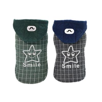 China New Arrival Smiling Star Profile Fleece Pet Sustainable Winter Clothing Coat for sale