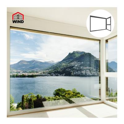 China Swing Double Glazed Tilt And Turn Aluminum Aluminum Window Glass Frame Aluminum Frame Window / Simple Design Sliding Casement Window for sale