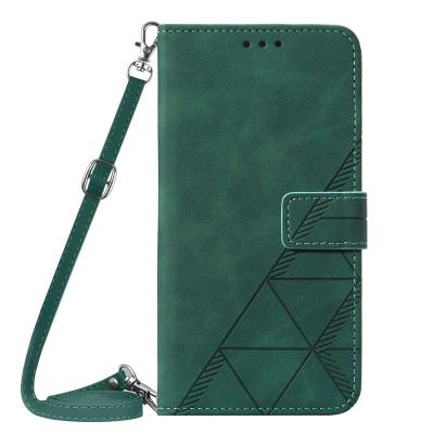 China New Feel Skin 2022 Cross Strap Wallet Shockproof Card Phone Case For Xiaomi MI 11X Pro PU Leather Cover Shell for sale