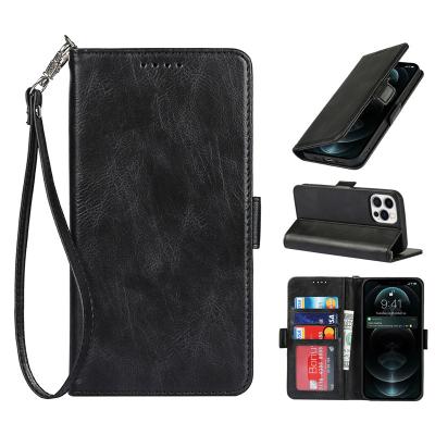 China Business Shockproof Flip Wallet Card Leather Cell Phone Case For iPhone 13 Pro Max Stand Shockproof Back Cover for sale