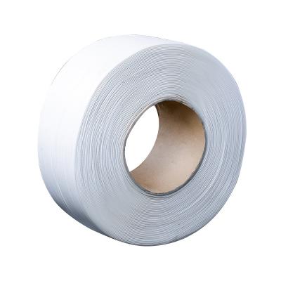 China High Quality Customized Eco - Friendly White Polyester Plastic PP PET Plastic Binding Strap Roll for sale