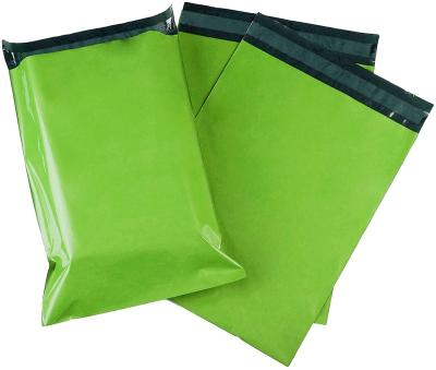 China Strong Adhesive And Waterproof Green Tearproof And Waterproof Poly Envelope Self Adhesive Mailing Bags Ads for sale