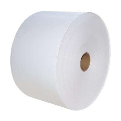 China Waterproof Self Adhesive Thermal Transfer Paper 80gsm Annotate Semi Permanent Coated Label Paper Elephant Roll for sale