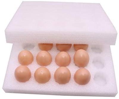 China Durable Povinmos 1 Pcs Egg Tray 30 Egg Packing Carrier Box With Cardboard EPE Recyclable Pearl Cotton Gift Egg Box Poultry Supplies for sale