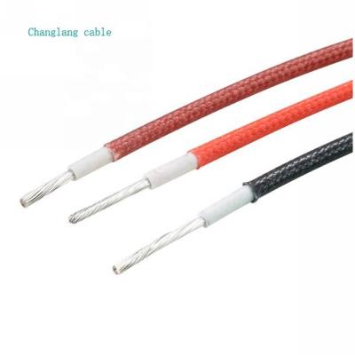 China Heating Changlang cable fiberglass braid wire awm ul3122 16awg wire 200 Deg C for high temperature internal wiring for sale