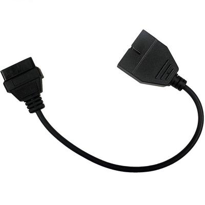 China OBD-II Compliant Vehicles and Equipment Changlang 12 pin obd1 16 pin to obd2 pin converter adapter cable for diagnostic scanner for sale