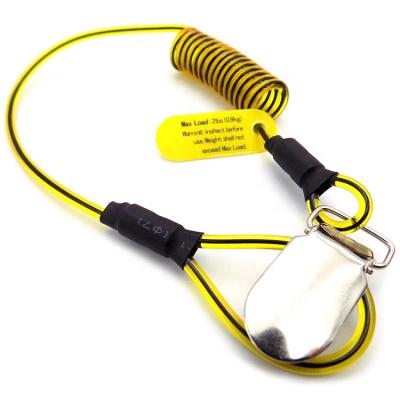 China Promotion PU Spring Coil Lanyard With Plastic Hook for sale