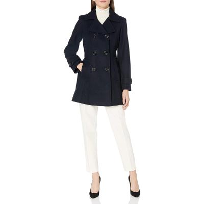 China Wholesale Fashion 2021 Plus Size Women's Cashmere Coat Wool Classic Double Breasted Overcoat For Women for sale