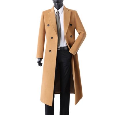 China New Style Overcoat Winter Men's Woolen Overcoat Business Cross Wool Outwear Coat for sale