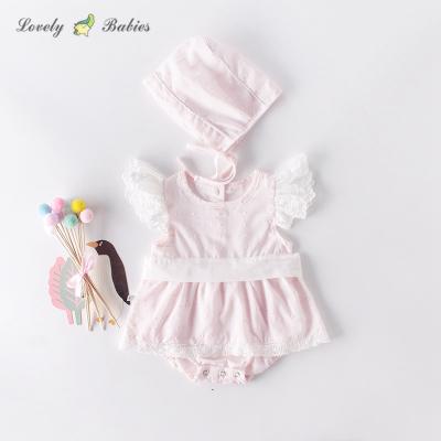 China RTS Antibacterial Custom Factory Cotton Clothing Set Newborn Infant Organic Baby Romper Set for sale