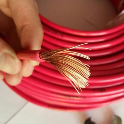 China 1.5 square mm 2.5 square mm 4 square mm 6sq mm copper core pvc insulated flexible wire overhead for sale