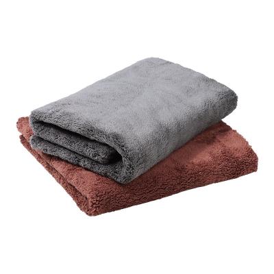 China Cleaning Coral velvet car wash cloth household cleaning towel square towel kitchen strong absorbent towel dust removal thickening hotel for sale