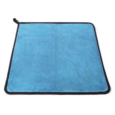 China Cleaning Double-sided polyester cotton twisted cloth towel, absorbent cloth, cleaning square towel, large ultra-fine fiber car towel, non for sale