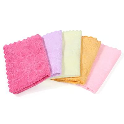 China Cleaning and decontamination Colorful printed towels, gift boxes rags square towels, gifts, fine fiber cleaning, hotel kitchen cleaning, one piece wholesale for sale