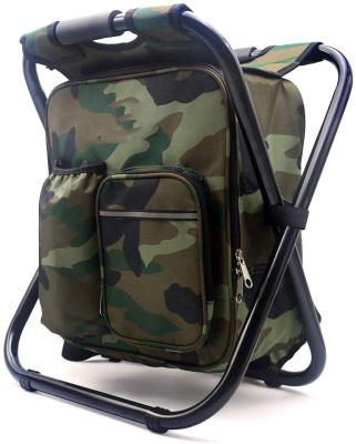 China Durable Oxford Travel Fishing Lure Bag Pole Shoulder Straps Folding Chair Stool Multifunctional Backpack with Cooler Picnic Bag for Camping Fishing for sale