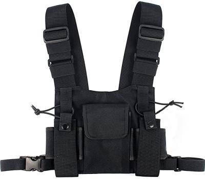 China Waterproof Two Way Radio Harness Bag Two Way Radio Harness Bag Chest Harness Bag Pouch Pack Radio Holster for sale