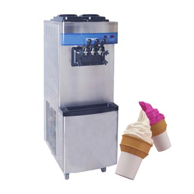 China Factory Sale New Factory Sale 3 Flavors Cone Stainless Steel Soft Serve Ice Cream Machine Home Custom Automatic Commercial Italian Gelato Maker for sale