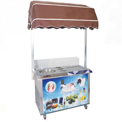 China Snack Factory New Design Rotary Popsicle Machine with Fried Ice Rolls/Fry Ice Cream Popsicle Maker for sale