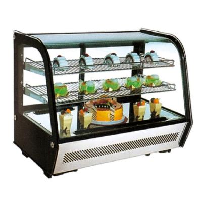 China Cake Cabinet Small Cake Cabinet Cake Display Cabinet Stainless Steel Worktop Cake Showcase Bakery Equipment Refrigerated for sale