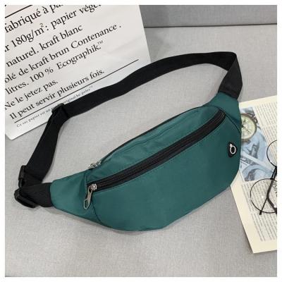 China Motorcycle & New Design Biker Cross - High Quality Nylon Women Body Fabric Solid Color Fabric Waist Bags Ladies Zipper Pussy Pack Purses Women for sale