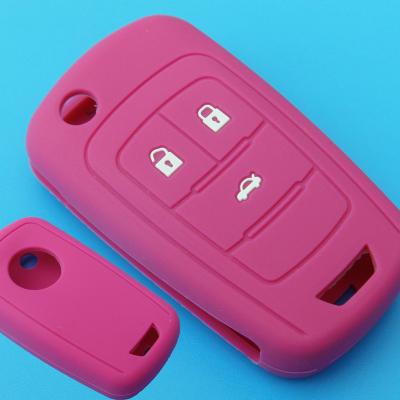 China Shield Key Rubber Key Cover Case For Chevrolet Flip Key Shielding In Pink for sale