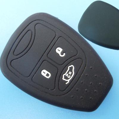 China Protect Silicone Key Car Key Case For Chrysler Remote Key Protector In Black for sale