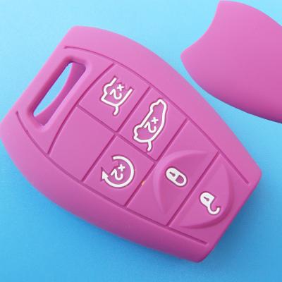 China Protect Silicone Rubber Case Skin Cover Key Remote Key FOB Protector In Pink for sale