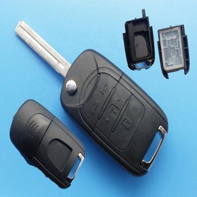 China Wholesale ABS + Metal Car 4 Remote Flip Key Button FOB White For Baojun for sale