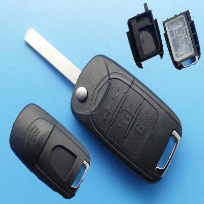 China ABS+Metal Factory Flip Folding Car Key Case Housing For Baojun 630 730 560 310 Car Remote Auto Key Case 4 Buttons for sale