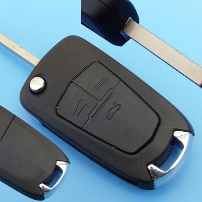 China Replacement For Chevrolet Car Remote Mute Key Cover Flip Key Case 3 Modified Folding Buttons Remote for sale