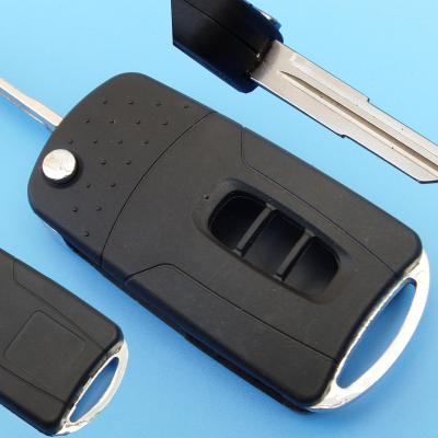 China Replacement Folding Car Key Case 3 Buttons Remote Blank For Chevrolet Captiva Car Mute Key Modified Cover for sale