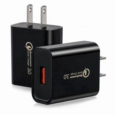 China Portable QC 3.0 USB Quick Wall Adapter 5V 3Amp Travel Mobile Phone Charger Charging Adapter AU EU USA Plug MP3 GPS Mobile Phone Tablet for sale