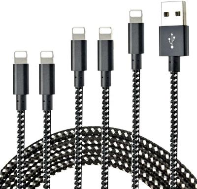 China Cell Phone Tablet MP3 GPS 3ft/1m Long Charging Cord Nylon Braided High Speed ​​Durable Fast Charging Micro USB Type C Charger Android Cable For Iphone for sale