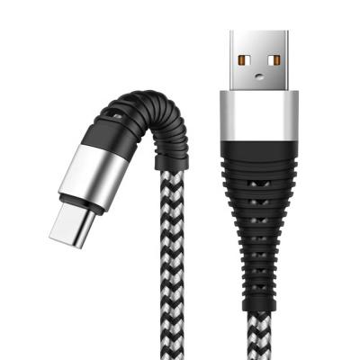 China MP3/MP4 Player Nylon Braided Type C Cable Type-C 3.0 USB 2.0 Fast Charging Cable Data Sync Cord USB C Cable For Samsung Android for sale