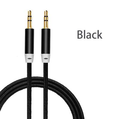 China Car 3.5mm Male To Male Audio Cable Car Nylon Cord Headphones MP3 Auxiliary Speaker 3.5 Mm AUX Cable Jack. of rope for sale