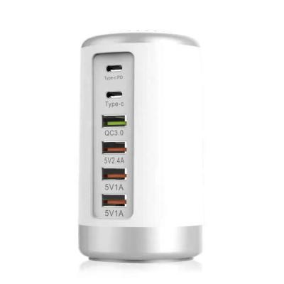 China Desktop USB Multi Chargers Charging Stations USB Port Charger Multi Socket With EU USA UK For iPhone Android Phones for sale