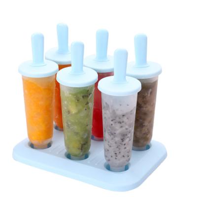 China Viable DIY Hot Selling Amazon Popsicle Popsicle Plastic Reusable Plastic Popsicle Mold For Kids for sale