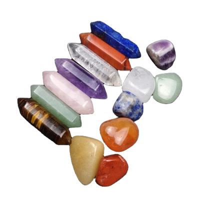 China Decoration Crystal Gift, Seven Chakra Hexagon Energy Stone Set, Healing Crystal Wholesale for sale